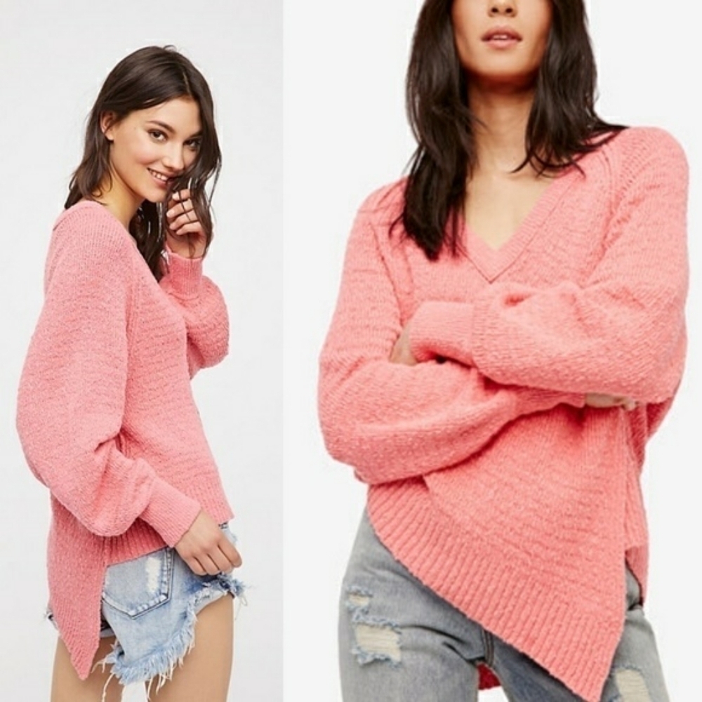 Free People West Coast oversized sweater rose pink - Picture 8 of 8